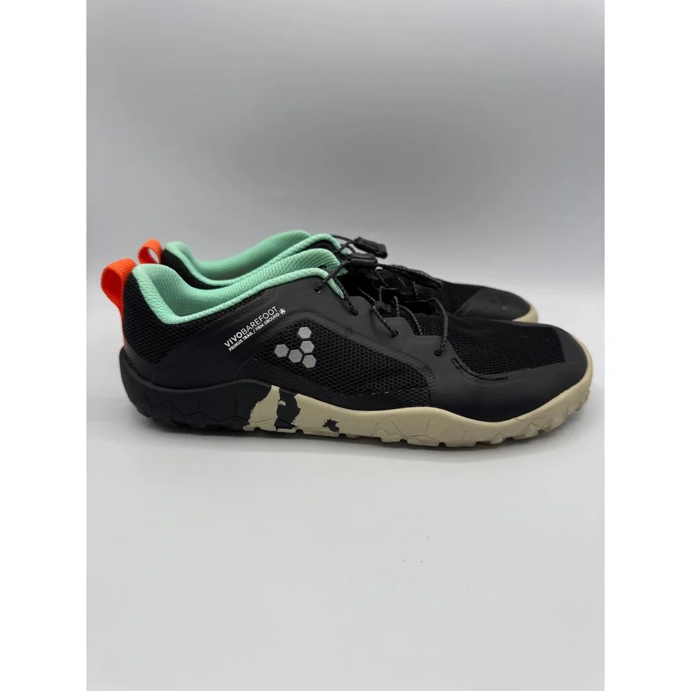Vivobarefoot Primus Trail FG Juniors Black Mint Green Barefoot EUR 38/US W7.5-8 - Picture 2 of 11